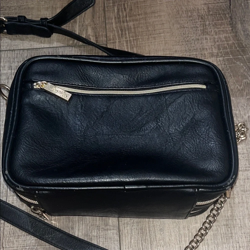 Itzy Ritzy Plaid Crossbody Bag in Black and White
